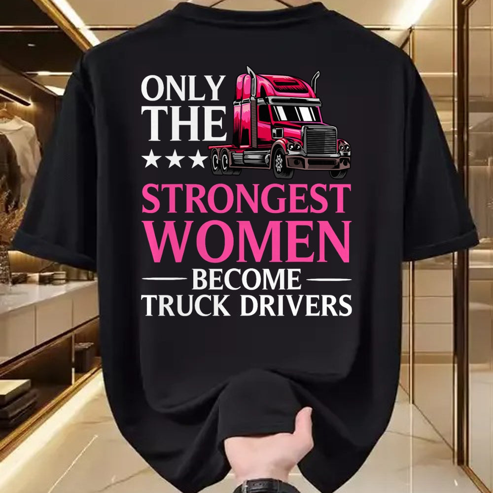 Best Truck Driver Life Shirt, Funny Trucker UnisexT-Shirt/Hoodie/Sweatshirt HLT00 - Funny Female Truck Driver Design for Women Girls Trucking T-Shirt