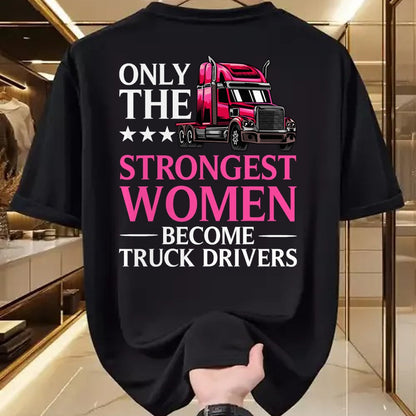 Best Truck Driver Life Shirt, Funny Trucker UnisexT-Shirt/Hoodie/Sweatshirt HLT00 - Funny Female Truck Driver Design for Women Girls Trucking T-Shirt