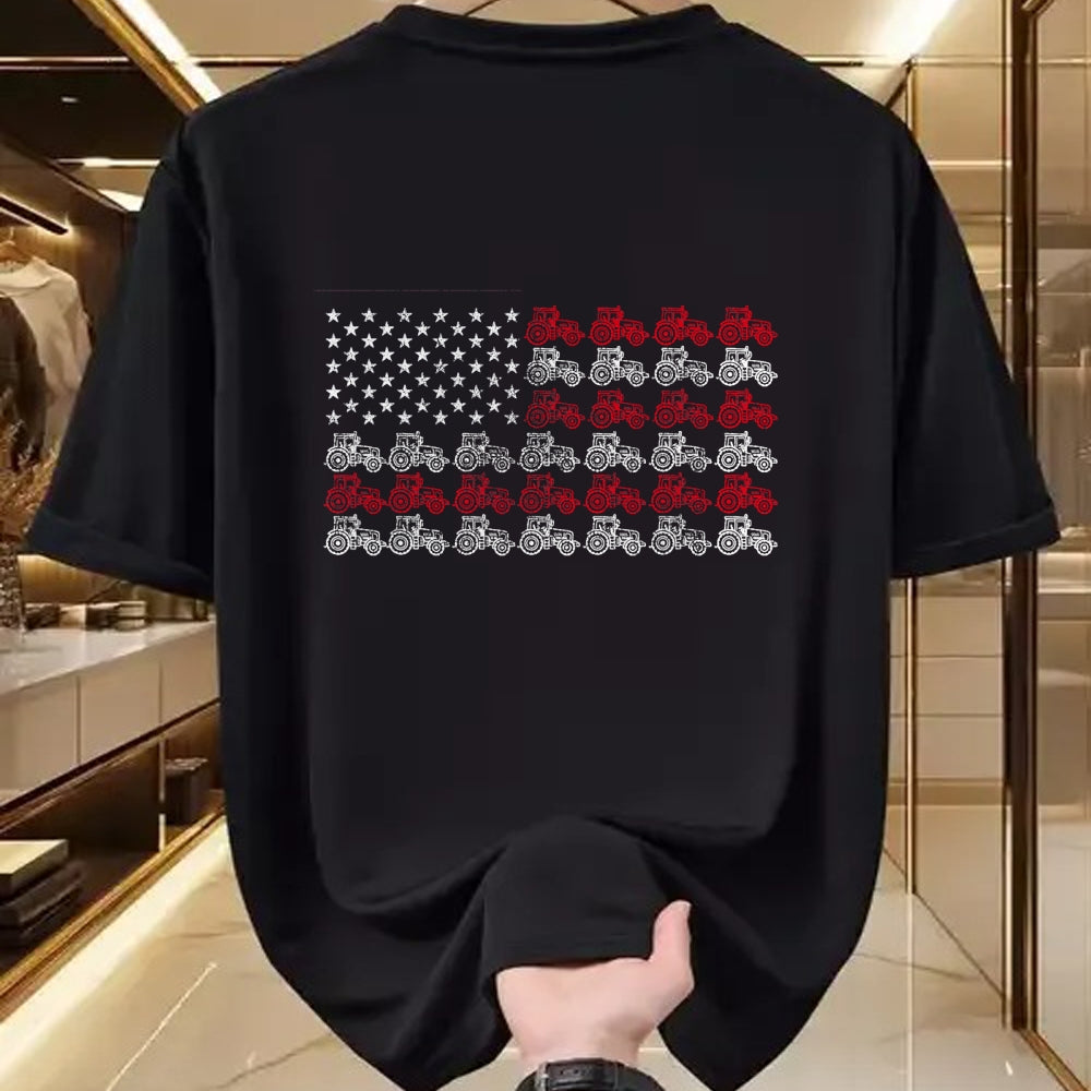 Best Farmer Life Shirt, Funny Farmer UnisexT-Shirt/Hoodie/Sweatshirt HLT00 - Proud Patriotic Freedom Designs Tractor American Flag Farmer T-Shirt - Unisex-AdultsKids, Black, Sh