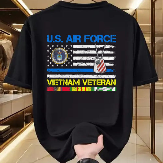 Proud Veteran Shirt, Funny Veteran UnisexT-Shirt/Hoodie/Sweatshirt HLT00 - Men U.S Air Force Vietnam Veteran, USAF Veteran Flag Vintage T-Shirt