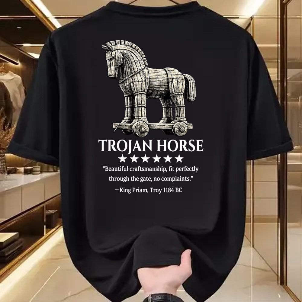Best Horse Lover Shirt , Funny Horse UnisexT-Shirt/Hoodie/Sweatshirt HLT00 - Trojan Horse King Priam 1184 BC Ancient Greek History Meme T-Shirt
