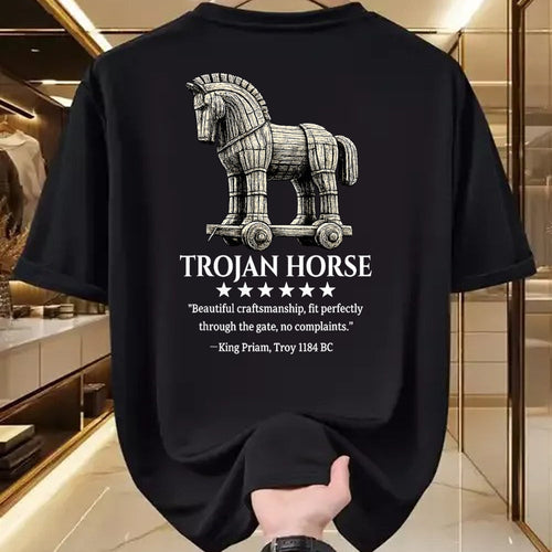 Best Horse Lover Shirt , Funny Horse UnisexT-Shirt/Hoodie/Sweatshirt HLT00 - Trojan Horse King Priam 1184 BC Ancient Greek History Meme T-Shirt