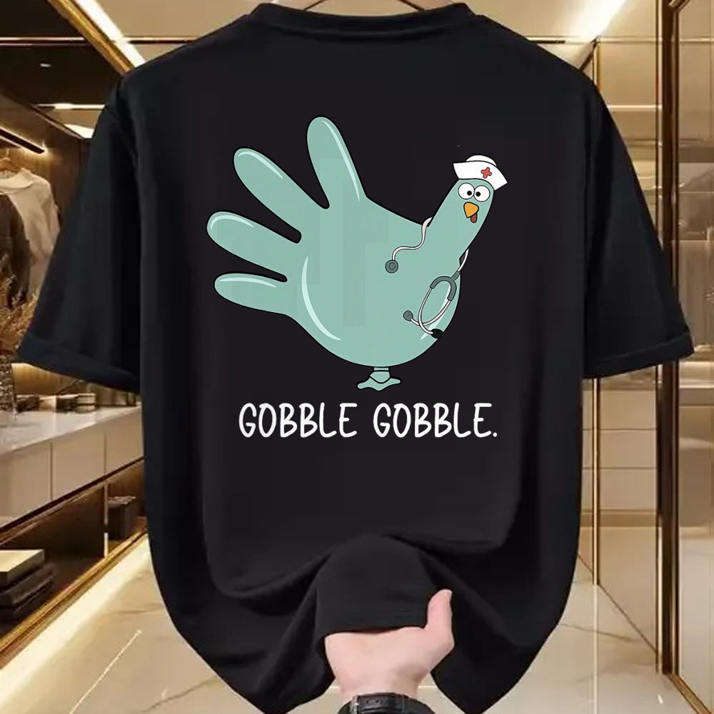 Funny Nurse Shirt, Nurse Unisex T-Shirt/Hoodie/Sweatshirt HLT00 - Turkey Glove Nurse Thanksgiving T-Shirt (1)