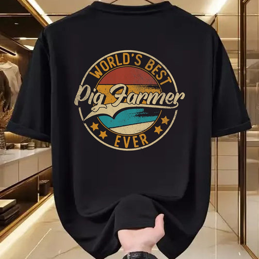 Best Farmer Life Shirt, Funny Farmer UnisexT-Shirt/Hoodie/Sweatshirt HLT00 - Worlds Best Pig Farmer  Hog Farmer T-Shirt