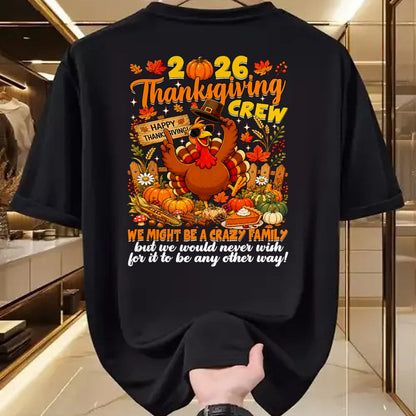 Best Thanksgiving Family Shirt , Funny Thanksgiving UnisexT-Shirt/Hoodie/Sweatshirt HLT00 - Family Thanksgiving Matching Family 2026 Thanksgiving Crew T-Shirt