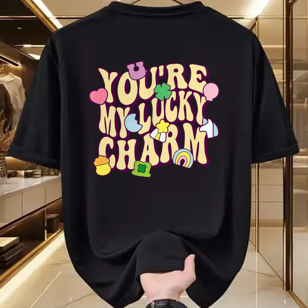 Gift for Mom Shirt, Funny Mom Unisex T-Shirt/Hoodie/Sweatshirt HLT00 - Groovy You_re My Lucky Charm Feeling Lucky St.Patrick_ Day T-Shirt