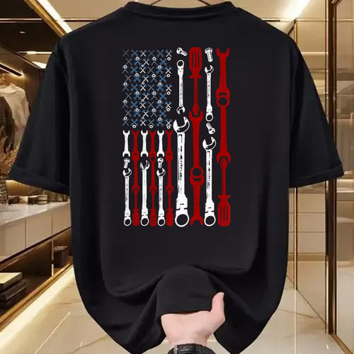 Best Mechanic Life Shirt, Funny Mechanic UnisexT-Shirt/Hoodie/Sweatshirt HLT00 - American Flag Mechanic Shirts Patriotic Mechanic USA Flag T-Shirt for Women Kids Men