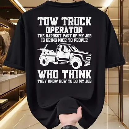 Best Truck Driver Life Shirt, Funny Trucker UnisexT-Shirt/Hoodie/Sweatshirt HLT00 - Funny Tow Truck Driver & Tow Operator Wrecker T-Shirt (1)