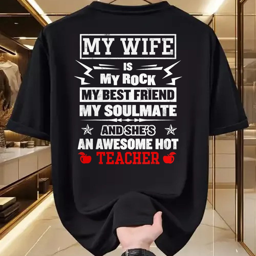 Best Wife Shirt, Wife and Husband Unisex T-Shirt/Hoodie/Sweatshirt HLT00 - Mens My Wife Is My Best Friend Awesome Hot Teacher Funny Husband T-Shirt