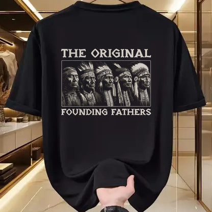 Native American T-Shirts, Vintage Native American Unisex T-Shirt/Hoodie/Sweatshirt HLT00 - The Original Founding Fathers Vintage Native American Indian (1)