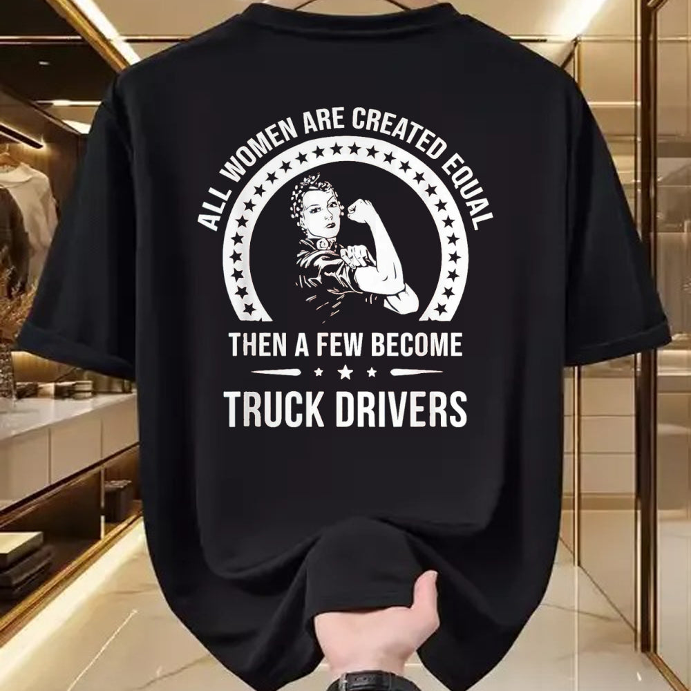 Best Truck Driver Life Shirt, Funny Trucker UnisexT-Shirt/Hoodie/Sweatshirt HLT00 - Truck Driver Shirts for Women  Truck Driver T-Shirt, Women, Olive Green, Large