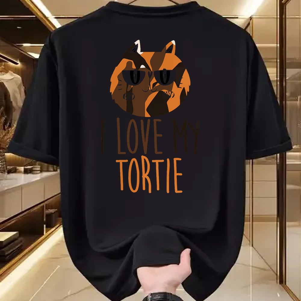 Cat Love Shirt, Funny Cat Lover Gift UnisexT-Shirt/Hoodie/Sweatshirt HLT00 - I love my cat (Tortie)I love my Tortoiseshell Cat T-Shirt for Men Women Kids