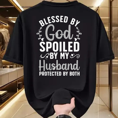 Best Wife Shirt, Wife and Husband Unisex T-Shirt/Hoodie/Sweatshirt HLT00 - Gift for wife T shirt, spoiled wife   Funny Spoiled Wife Art For Women Girls Husband Spoiled Wife Pr (19)