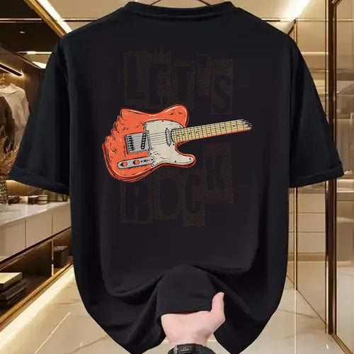 Guitar Lover Shirt, Funny Guitar UnisexT-Shirt/Hoodie/Sweatshirt HLT00 - Let_s Rock Electric Guitar Music Lover Band Guitarist Retro Vintage Tees T Shirts for Men and Women