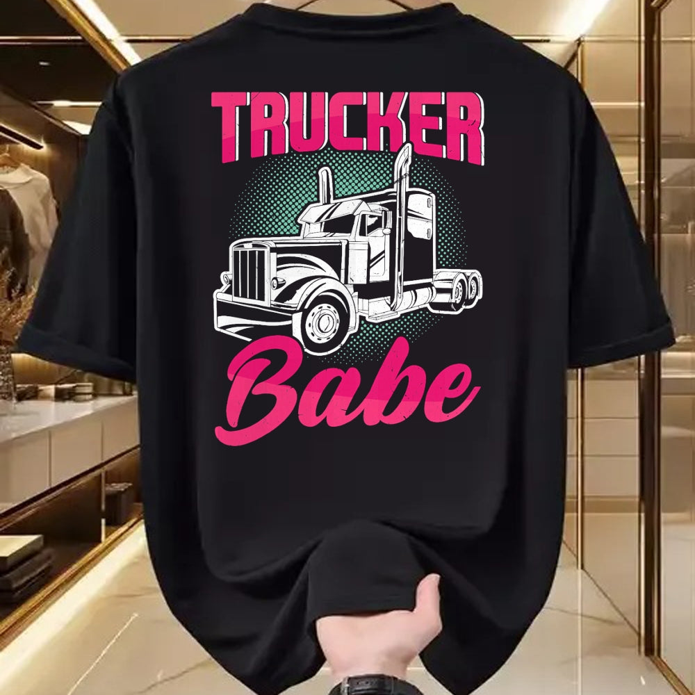 Best Truck Driver Life Shirt, Funny Trucker UnisexT-Shirt/Hoodie/Sweatshirt HLT00 - Trucker Babe Female Truck Driver Woman Trucker T-Shirt