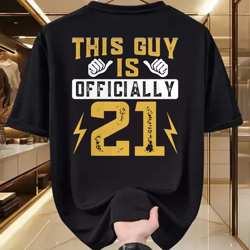 Best Wife Shirt, Wife and Husband Unisex T-Shirt/Hoodie/Sweatshirt HLT00 - This Guy Is Officially 21 Years Of Being Awesome Birthday T-Shirt