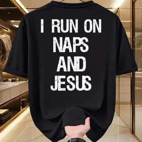 Christian Tee, Christian Faith Unisex T-Shirt/Hoodie/Sweatshirt HLT00 - Funny Run On Nap & Jesus Christ Sayings Christian T-Shirt