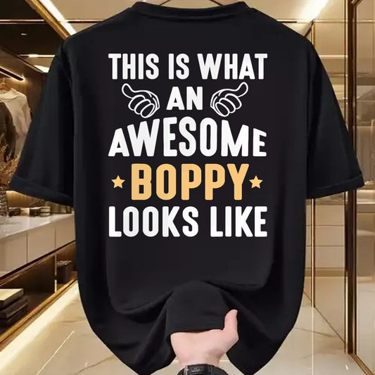 Best Wife Shirt, Wife and Husband Unisex T-Shirt/Hoodie/Sweatshirt HLT00 - This Is What An Awesome Boppy Looks Like Grandpa Dad Husband T-Shirt