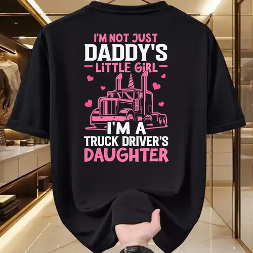 Best Truck Driver Life Shirt, Funny Trucker UnisexT-Shirt/Hoodie/Sweatshirt HLT00 - I'm A Truck Driver's Daughter Trucker Girl T-Shirt