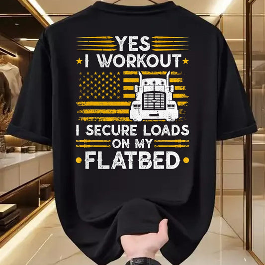 Best Truck Driver Life Shirt, Funny Trucker UnisexT-Shirt/Hoodie/Sweatshirt HLT00 - Flatbedder Truck Driver Secure Loads Flatbed Trucker T-Shirt
