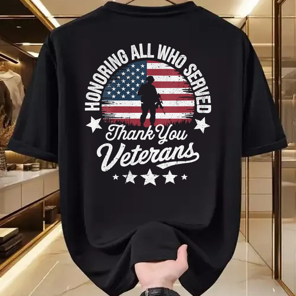 Proud Veteran Shirt, Funny Veteran UnisexT-Shirt/Hoodie/Sweatshirt HLT00 - Women_s Honoring All Who Served Thank You Veterans Day Memorial Day V-Neck T-Shirt