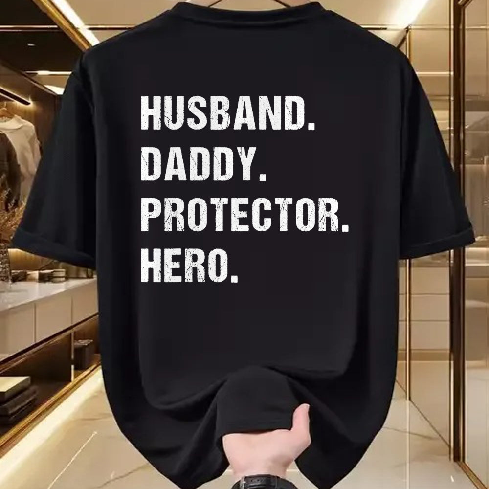 Best Wife Shirt, Wife and Husband Unisex T-Shirt/Hoodie/Sweatshirt HLT00 - Husband Daddy Protector Hero Fathers Day Gift For Dad Wife T-Shirt
