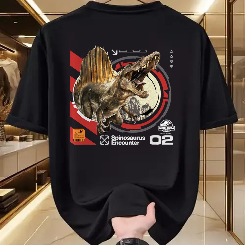 Best Dinosaur Lover Shirt, Funny Dinosaur UnisexT-Shirt/Hoodie/Sweatshirt HLT00 - Jurassic World Rebirth Spinosaurus Encounter T-Shirt