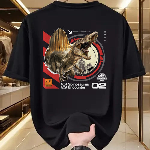 Best Dinosaur Lover Shirt, Funny Dinosaur UnisexT-Shirt/Hoodie/Sweatshirt HLT00 - Jurassic World Rebirth Spinosaurus Encounter T-Shirt