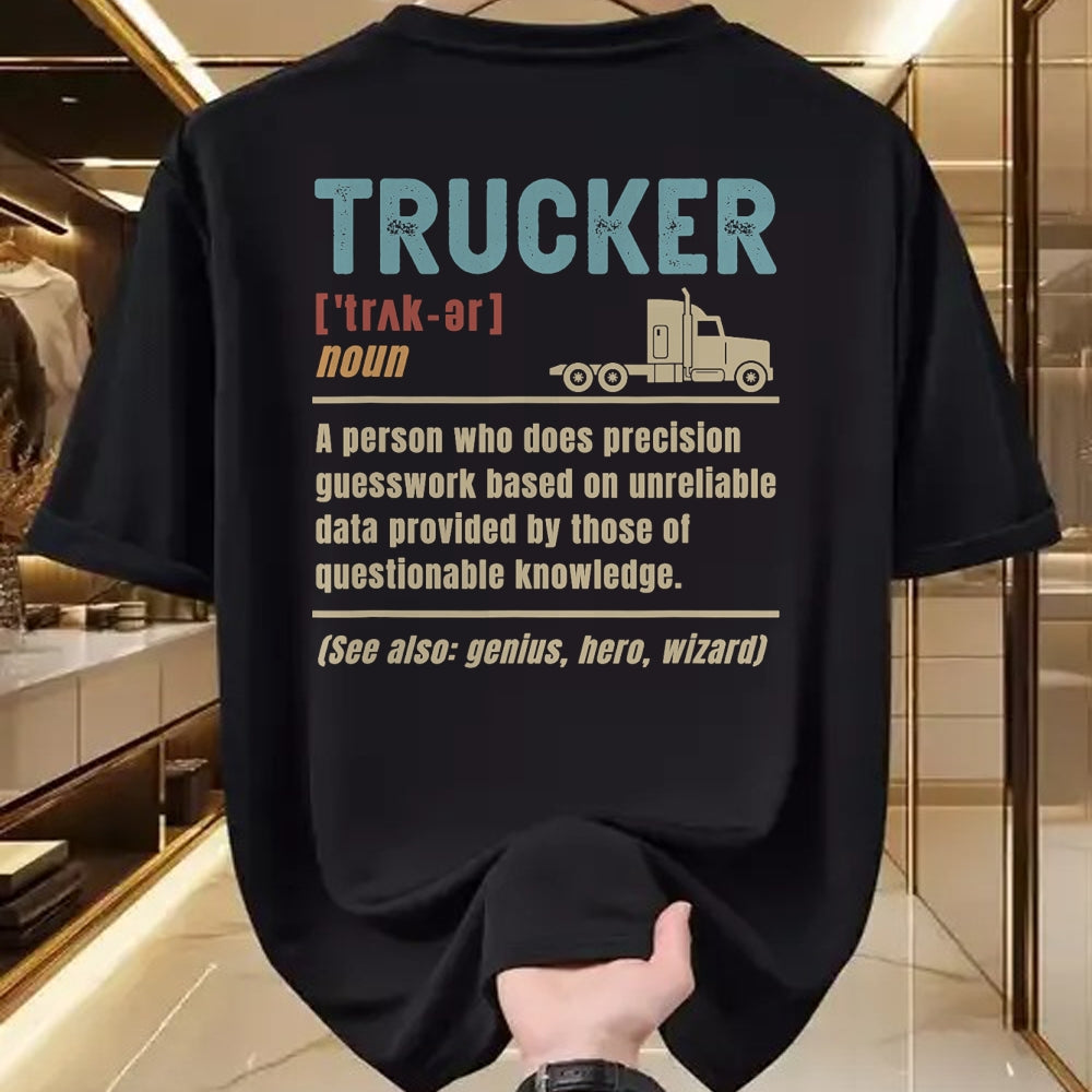 Best Truck Driver Life Shirt, Funny Trucker UnisexT-Shirt/Hoodie/Sweatshirt HLT00 - Trucker Definition Funny Truck Driver T-Shirt