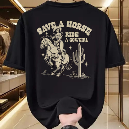 Best Horse Lover Shirt , Funny Horse UnisexT-Shirt/Hoodie/Sweatshirt HLT00 - Horse Lover Equestrian Riding Save A Horse Ride A Cowgirl T-Shirt