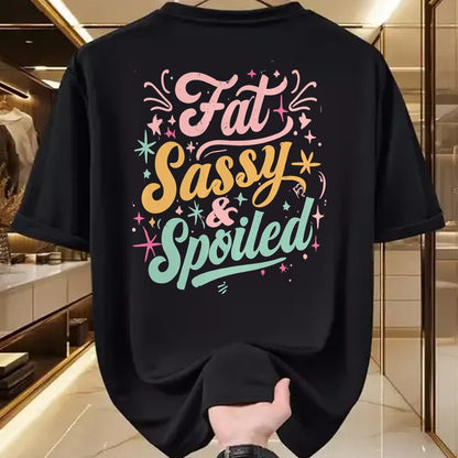 Best Wife Shirt, Wife and Husband Unisex T-Shirt/Hoodie/Sweatshirt HLT00 - Naughty Girl Fat Sassy And Spoiled Dirty Adult Humor Funny T-Shirt