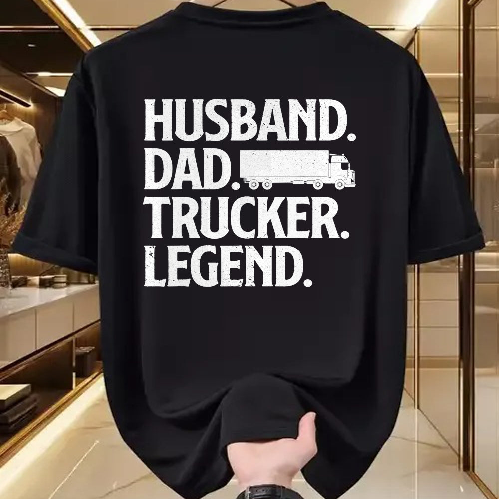 Best Truck Driver Life Shirt, Funny Trucker UnisexT-Shirt/Hoodie/Sweatshirt HLT00 - Funny Trucker Art for Truck Driver Husband Men Dad Trucking T-Shirt Small