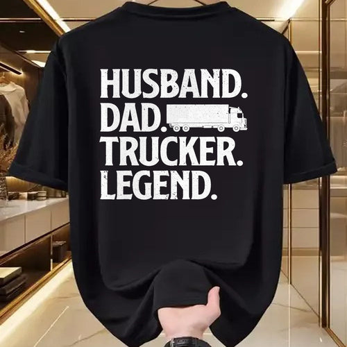 Best Truck Driver Life Shirt, Funny Trucker UnisexT-Shirt/Hoodie/Sweatshirt HLT00 - Funny Trucker Art for Truck Driver Husband Men Dad Trucking T-Shirt Small