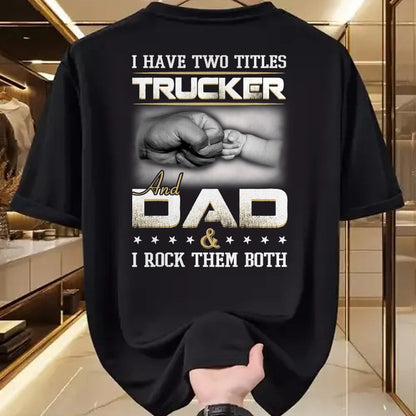 Best Truck Driver Life Shirt, Funny Trucker UnisexT-Shirt/Hoodie/Sweatshirt HLT00 - Trucker Dad Quote Design Truck Driver Trucking T-Shirt Small