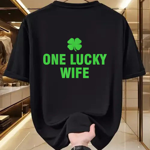 Best Wife Shirt, Wife and Husband Unisex T-Shirt/Hoodie/Sweatshirt HLT00 - Gift for wife T shirt, lucky wife   One Lucky Wife Tank Top (2)