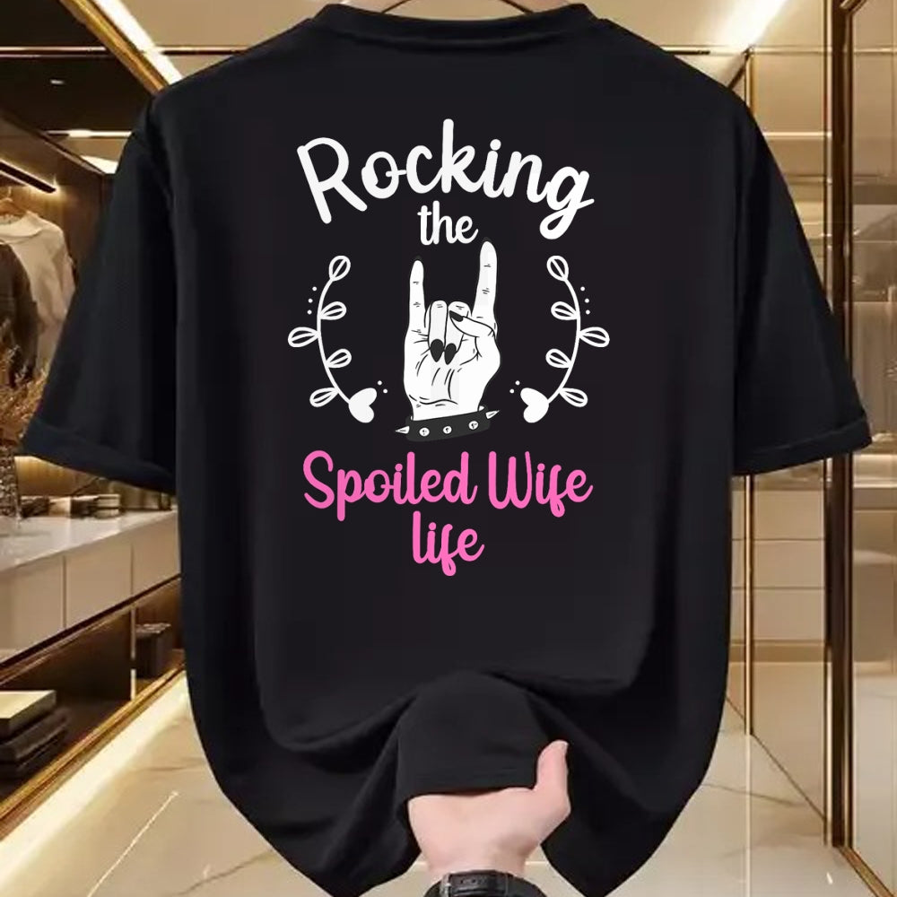 Best Wife Shirt, Wife and Husband Unisex T-Shirt/Hoodie/Sweatshirt HLT00 - Gift for wife T shirt, spoiled wife   Funny Spoiled Wife Art For Women Husband Spoiled Wife Life T-S