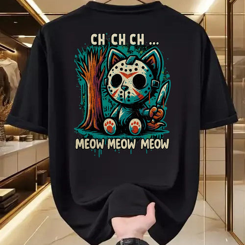 Cat Love Shirt, Funny Cat Lover Gift UnisexT-Shirt/Hoodie/Sweatshirt HLT00 - Cat Movie Horror - Ch Ch Ch Meow Meow Meow T-Shirt