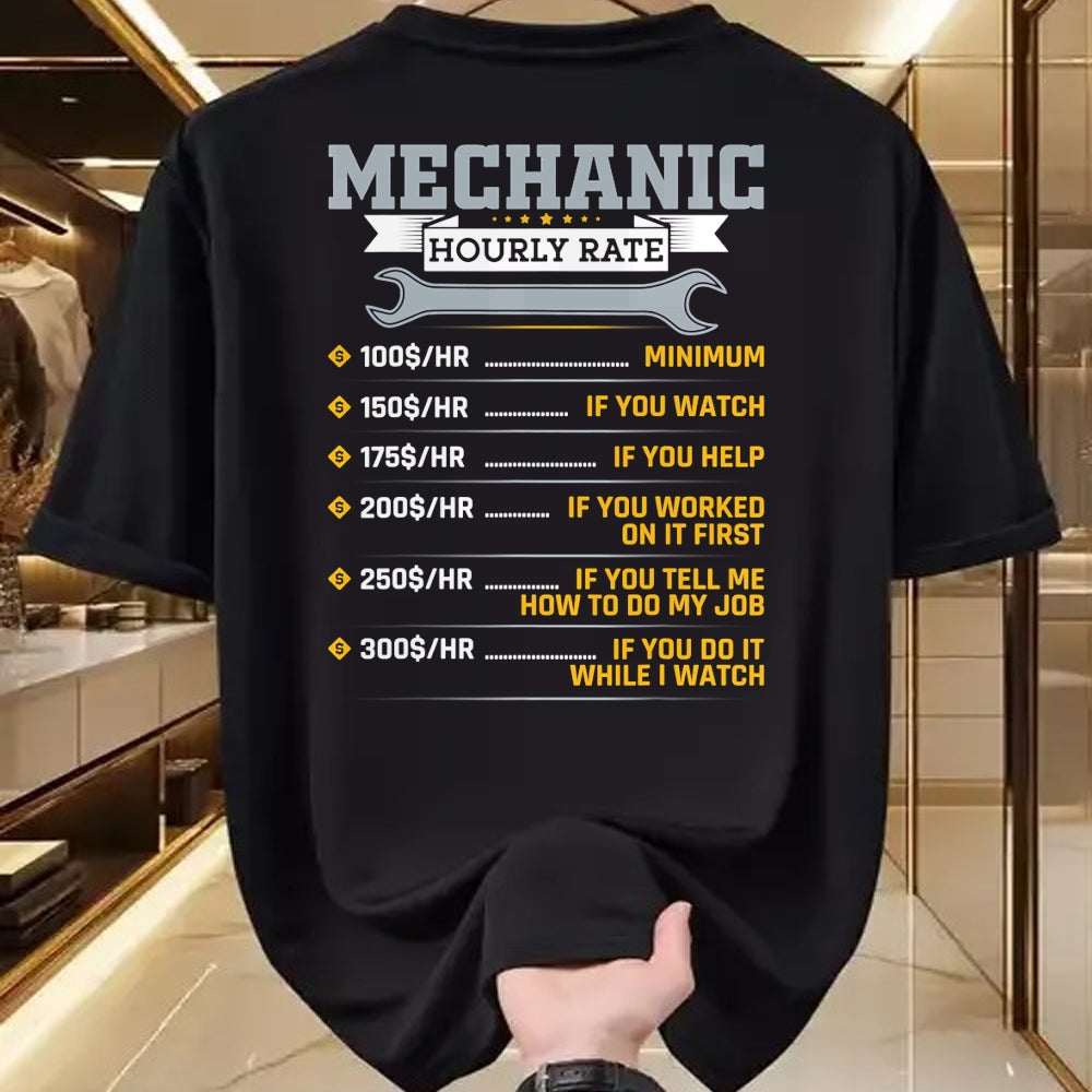 Best Mechanic Life Shirt, Funny Mechanic UnisexT-Shirt/Hoodie/Sweatshirt HLT00 - Mens Funny Mechanic Hourly Rate Car Mechanic Car Guy T-Shirt