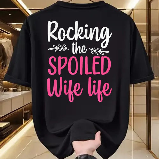 Best Wife Shirt, Wife and Husband Unisex T-Shirt/Hoodie/Sweatshirt HLT00 - Gift for wife T shirt, spoiled wife   Funny Spoiled Wife Art For Women Girls Husband Spoiled Wife Pr (33)