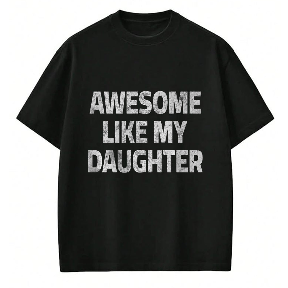 Best Wife Shirt, Wife and Husband Unisex T-Shirt/Hoodie/Sweatshirt HLT00 - Awesome Like My Daughter Father's Day Funny Dad Husband Man Premium T-Shirt
