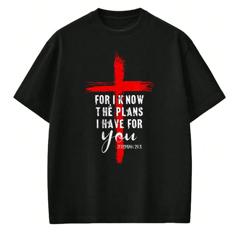 Christian Tee, Christian Faith Unisex T-Shirt/Hoodie/Sweatshirt HLT00 - Christian Quote Faith Jeremiah 29.11 T-Shirt (1)