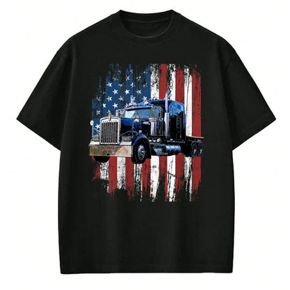 Best Truck Driver Life Shirt, Funny Trucker UnisexT-Shirt/Hoodie/Sweatshirt HLT00 - Trucker American Flag Truck Driver Truck Driver Gift T-Shirt