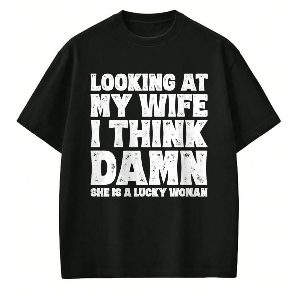 Best Wife Shirt, Wife and Husband Unisex T-Shirt/Hoodie/Sweatshirt HLT00 - Funny Dad Joke Quote for Husband Father from Wife T-Shirt