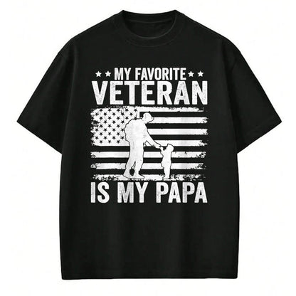 Proud Veteran Shirt, Funny Veteran UnisexT-Shirt/Hoodie/Sweatshirt HLT00 - Veterans Day Military My Favorite Veteran Is My Papa Kids T-Shirt