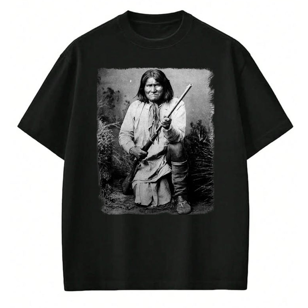 Native American T-Shirts, Vintage Native American Unisex T-Shirt/Hoodie/Sweatshirt HLT00 - Geronimo t Warrior Native American