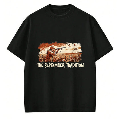Funny Hunting Shirt, Gift For Hunting Lover Unisex T-Shirt/Hoodie/Sweatshirt HLT00 - Dove Hunting Season September Tradition Bird Hunter T-Shirt