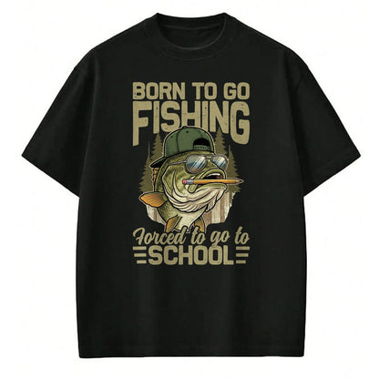 Funny Fishing Shirt, Gift For Fishing Lover Unisex T-Shirt/Hoodie/Sweatshirt HLT00 - Born to Go Fishing Bass Fish Funny Fisherman Boys Kids Men T-Shirt (1)