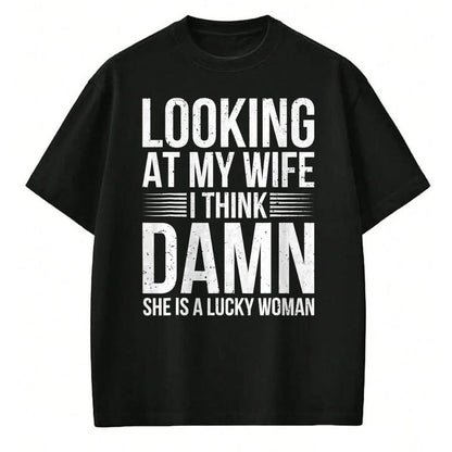 Best Husband Shirt, Wife and Husband Unisex T-Shirt/Hoodie/Sweatshirt HLT00 - Mens Funny Saying Graphic Tee Lucky Husband Sarcastic Humor T-Shirt