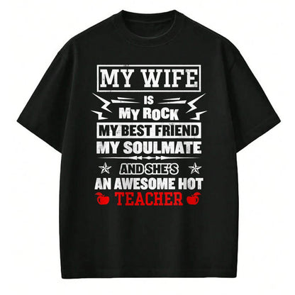 Best Wife Shirt, Wife and Husband Unisex T-Shirt/Hoodie/Sweatshirt HLT00 - Mens My Wife Is My Best Friend Awesome Hot Teacher Funny Husband T-Shirt