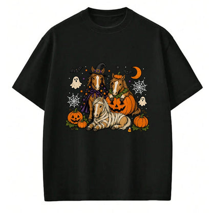 Best Horse Lover Shirt , Funny Horse UnisexT-Shirt/Hoodie/Sweatshirt HLT00 - Stripes Horse Halloween Funny Spooky Season Boo Horse Lover T-Shirt